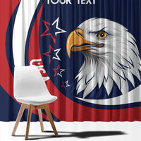 Custom USA Rugby Window Curtain Go Eagles Sporty Style - Wonder Print Shop