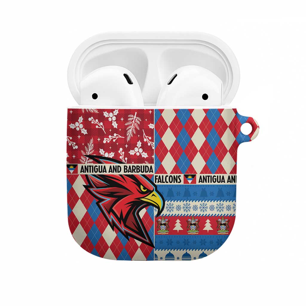 Antigua & Barbuda Cricket Christmas AirPods Case Merry Xmas Falcons - Wonder Print Shop