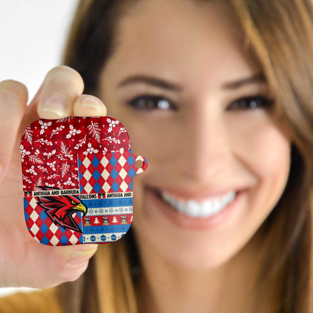 Antigua & Barbuda Cricket Christmas AirPods Case Merry Xmas Falcons - Wonder Print Shop