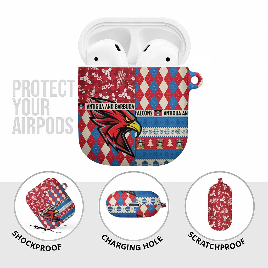 Antigua & Barbuda Cricket Christmas AirPods Case Merry Xmas Falcons - Wonder Print Shop