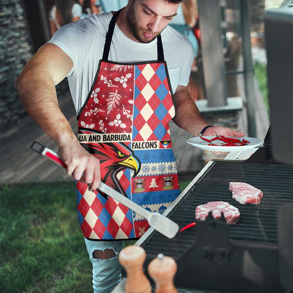 Antigua & Barbuda Cricket Christmas Apron Merry Xmas Falcons - Wonder Print Shop