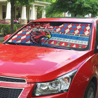 Antigua & Barbuda Cricket Christmas Auto Sun Shade Merry Xmas Falcons - Wonder Print Shop