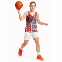 Personalized Antigua & Barbuda Cricket Christmas Basketball Jersey Merry Xmas Falcons - Wonder Print Shop