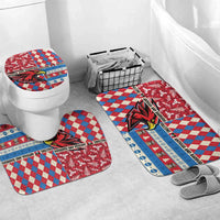 Antigua & Barbuda Cricket Christmas Bathroom Set Merry Xmas Falcons - Wonder Print Shop
