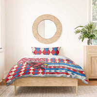 Antigua & Barbuda Cricket Christmas Bedding Set Merry Xmas Falcons - Wonder Print Shop