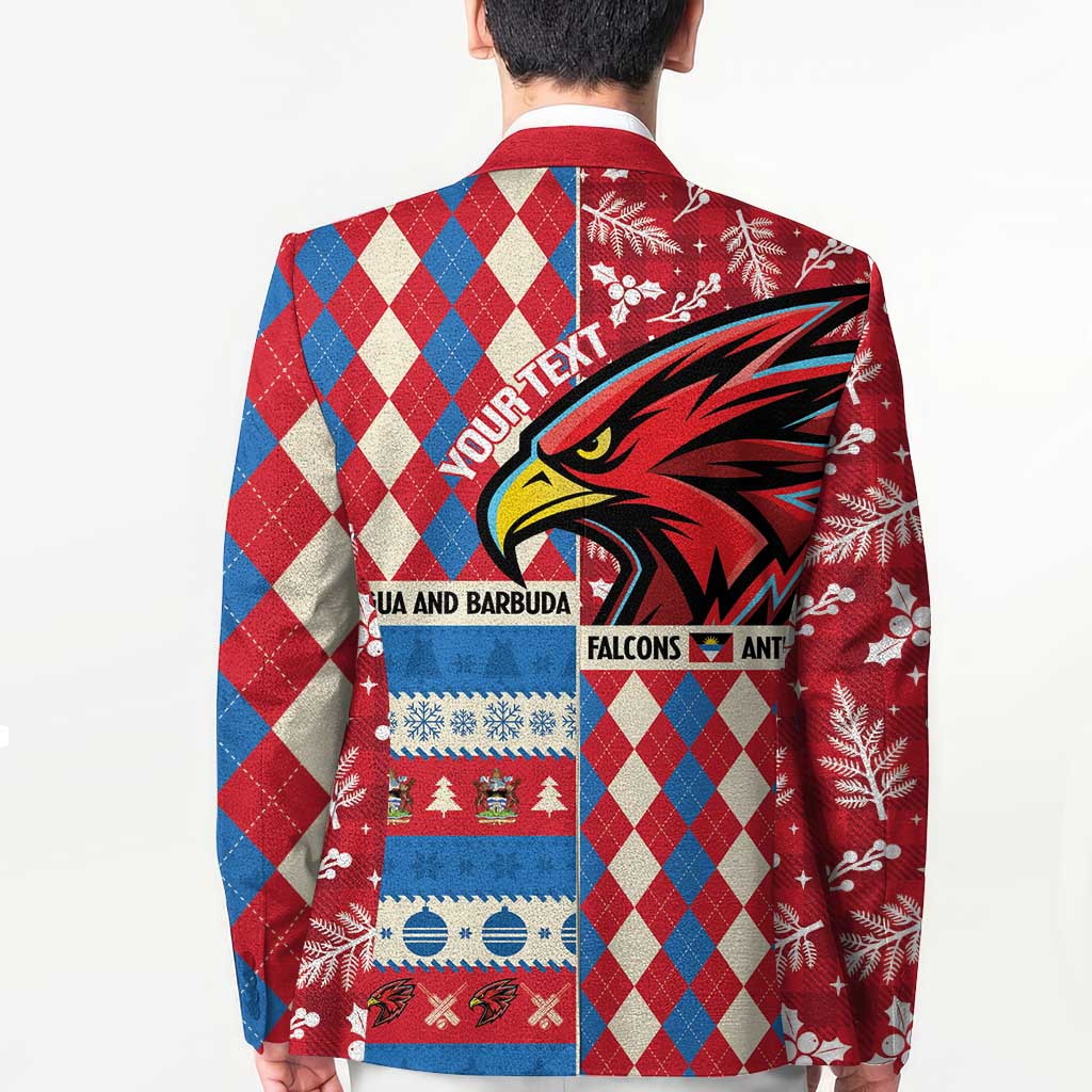 Personalized Antigua & Barbuda Cricket Christmas Blazer Merry Xmas Falcons - Wonder Print Shop