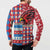 Personalized Antigua & Barbuda Cricket Christmas Button Sweatshirt Merry Xmas Falcons - Wonder Print Shop