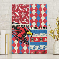 Antigua & Barbuda Cricket Christmas Canvas Wall Art Merry Xmas Falcons - Wonder Print Shop