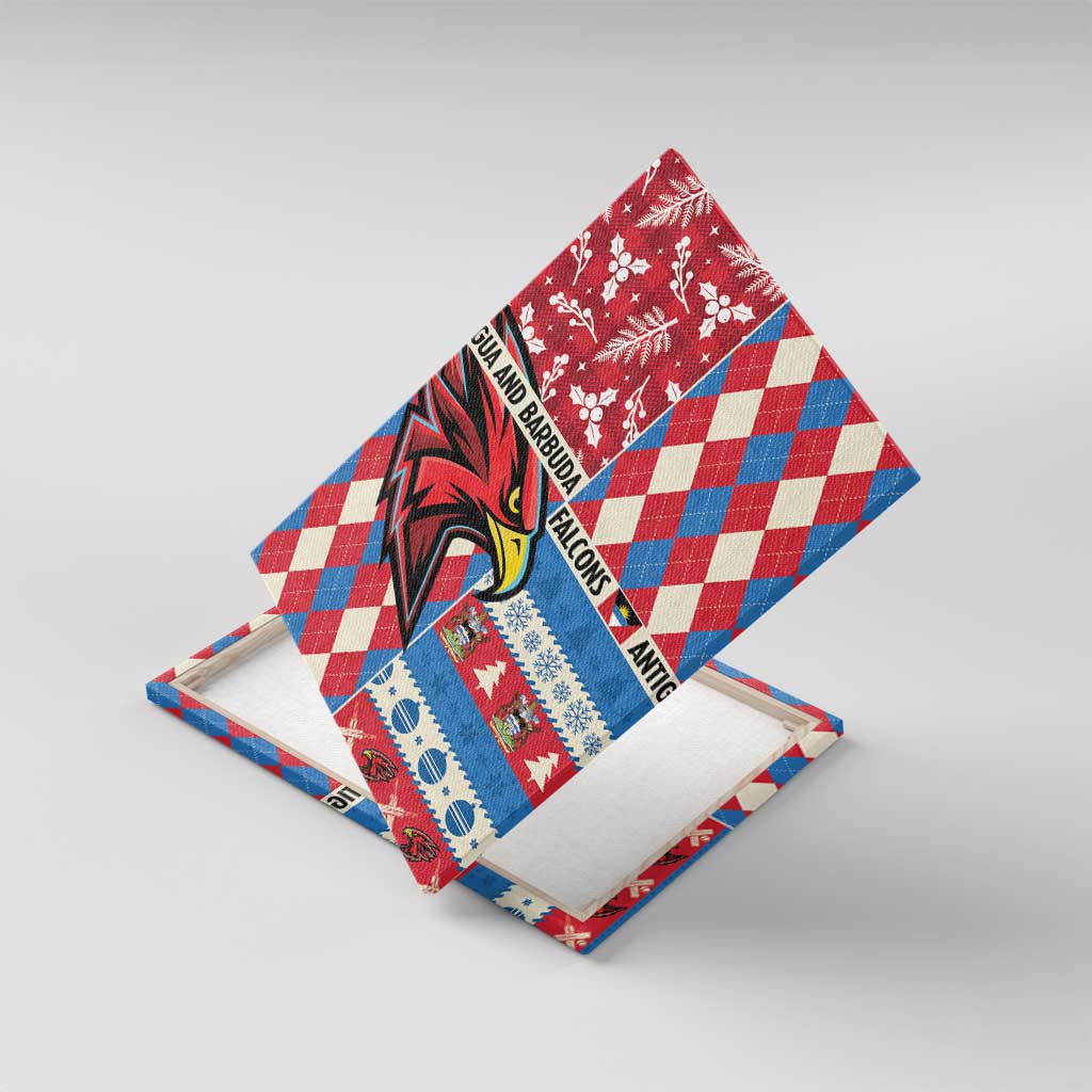 Antigua & Barbuda Cricket Christmas Canvas Wall Art Merry Xmas Falcons - Wonder Print Shop