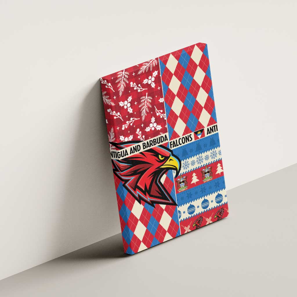 Antigua & Barbuda Cricket Christmas Canvas Wall Art Merry Xmas Falcons - Wonder Print Shop