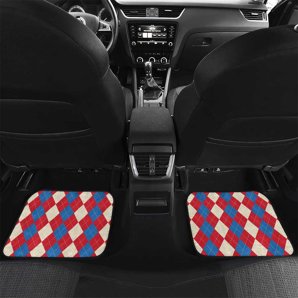 Personalized Antigua & Barbuda Cricket Christmas Car Mats Merry Xmas Falcons - Wonder Print Shop