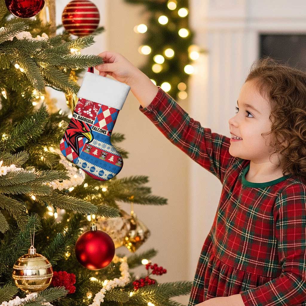 Personalized Antigua and Barbuda Cricket Christmas Stocking Merry Xmas Falcons - Wonder Print Shop