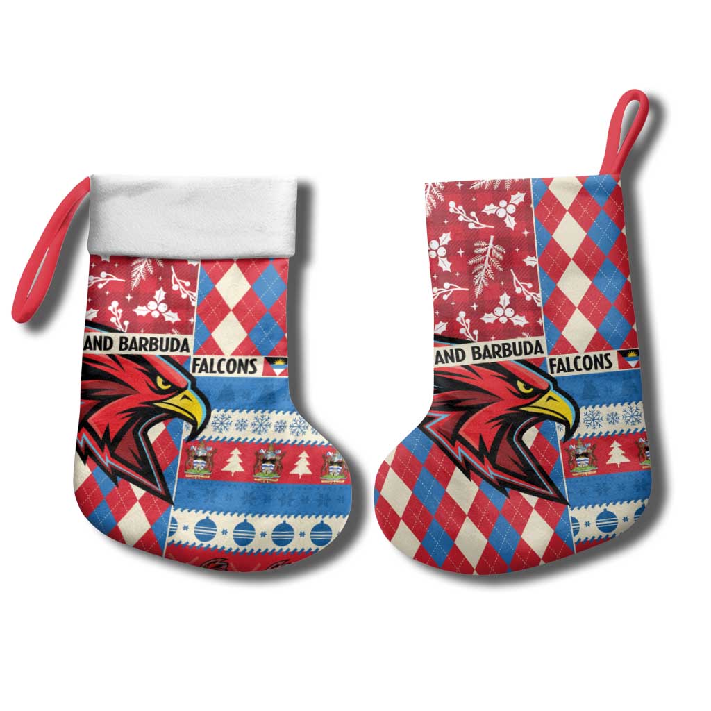 Personalized Antigua and Barbuda Cricket Christmas Stocking Merry Xmas Falcons - Wonder Print Shop