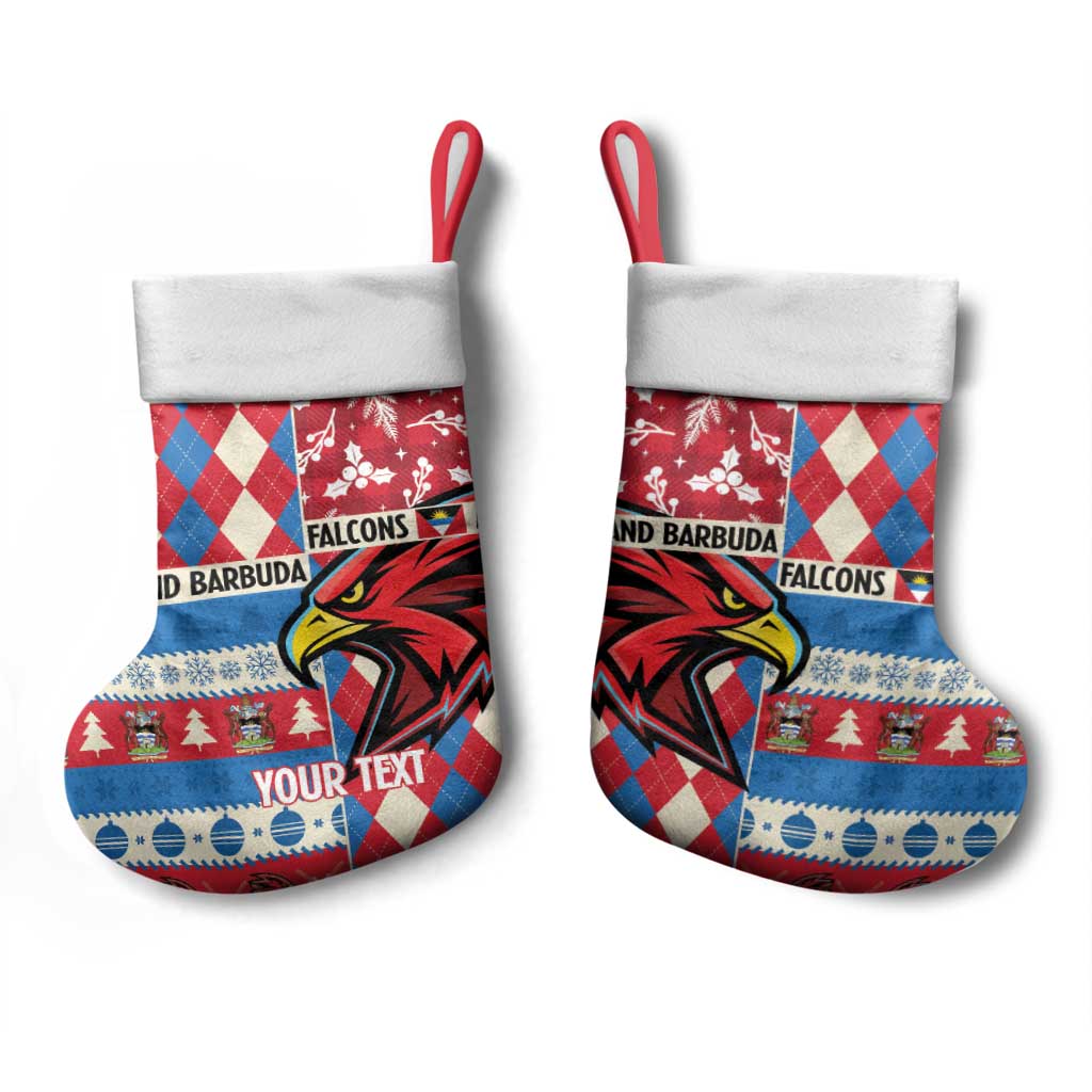 Personalized Antigua and Barbuda Cricket Christmas Stocking Merry Xmas Falcons - Wonder Print Shop