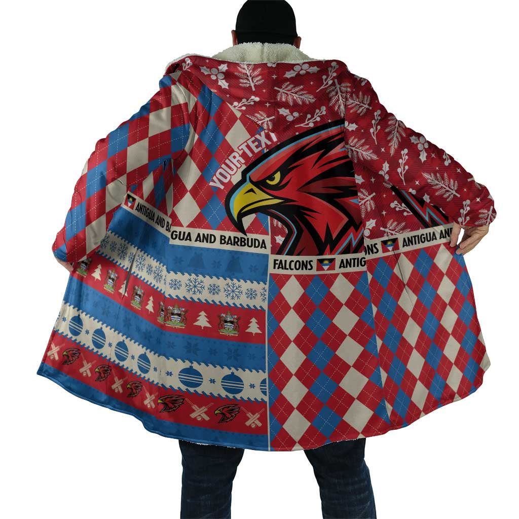 Personalized Antigua & Barbuda Cricket Christmas Cloak Merry Xmas Falcons - Wonder Print Shop