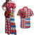Personalized Antigua & Barbuda Cricket Christmas Couples Matching Off Shoulder Maxi Dress and Hawaiian Shirt Merry Xmas Falcons - Wonder Print Shop
