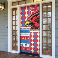 Personalized Antigua & Barbuda Cricket Christmas Door Cover Merry Xmas Falcons - Wonder Print Shop