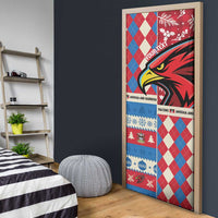 Personalized Antigua & Barbuda Cricket Christmas Door Cover Merry Xmas Falcons - Wonder Print Shop