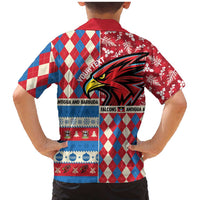 Personalized Antigua & Barbuda Cricket Christmas Family Matching Mermaid Dress and Hawaiian Shirt Merry Xmas Falcons - Wonder Print Shop