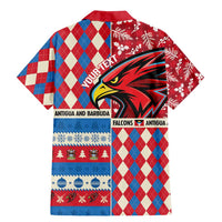 Personalized Antigua & Barbuda Cricket Christmas Family Matching Mermaid Dress and Hawaiian Shirt Merry Xmas Falcons - Wonder Print Shop