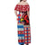 Personalized Antigua & Barbuda Cricket Christmas Family Matching Off Shoulder Maxi Dress and Hawaiian Shirt Merry Xmas Falcons - Wonder Print Shop