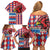 Personalized Antigua & Barbuda Cricket Christmas Family Matching Off Shoulder Short Dress and Hawaiian Shirt Merry Xmas Falcons - Wonder Print Shop