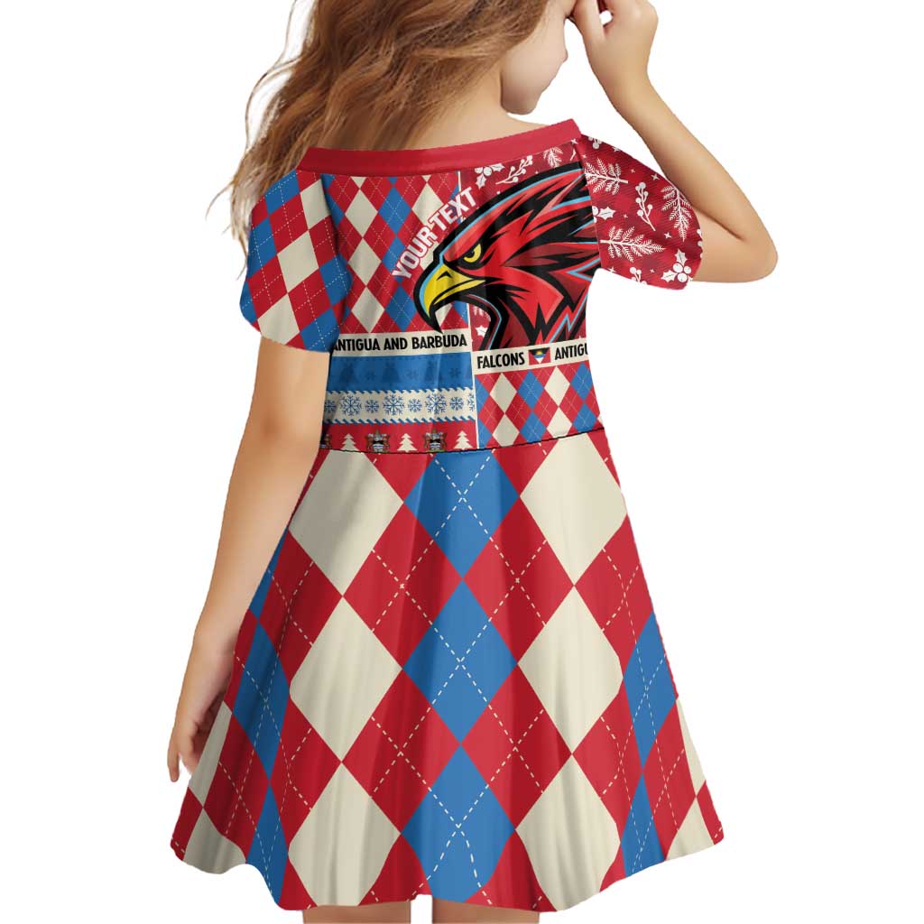 Personalized Antigua & Barbuda Cricket Christmas Family Matching Puletasi and Hawaiian Shirt Merry Xmas Falcons - Wonder Print Shop