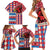 Personalized Antigua & Barbuda Cricket Christmas Family Matching Short Sleeve Bodycon Dress and Hawaiian Shirt Merry Xmas Falcons - Wonder Print Shop