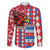 Personalized Antigua & Barbuda Cricket Christmas Family Matching Short Sleeve Bodycon Dress and Hawaiian Shirt Merry Xmas Falcons - Wonder Print Shop
