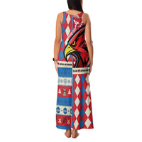 Personalized Antigua & Barbuda Cricket Christmas Family Matching Tank Maxi Dress and Hawaiian Shirt Merry Xmas Falcons - Wonder Print Shop