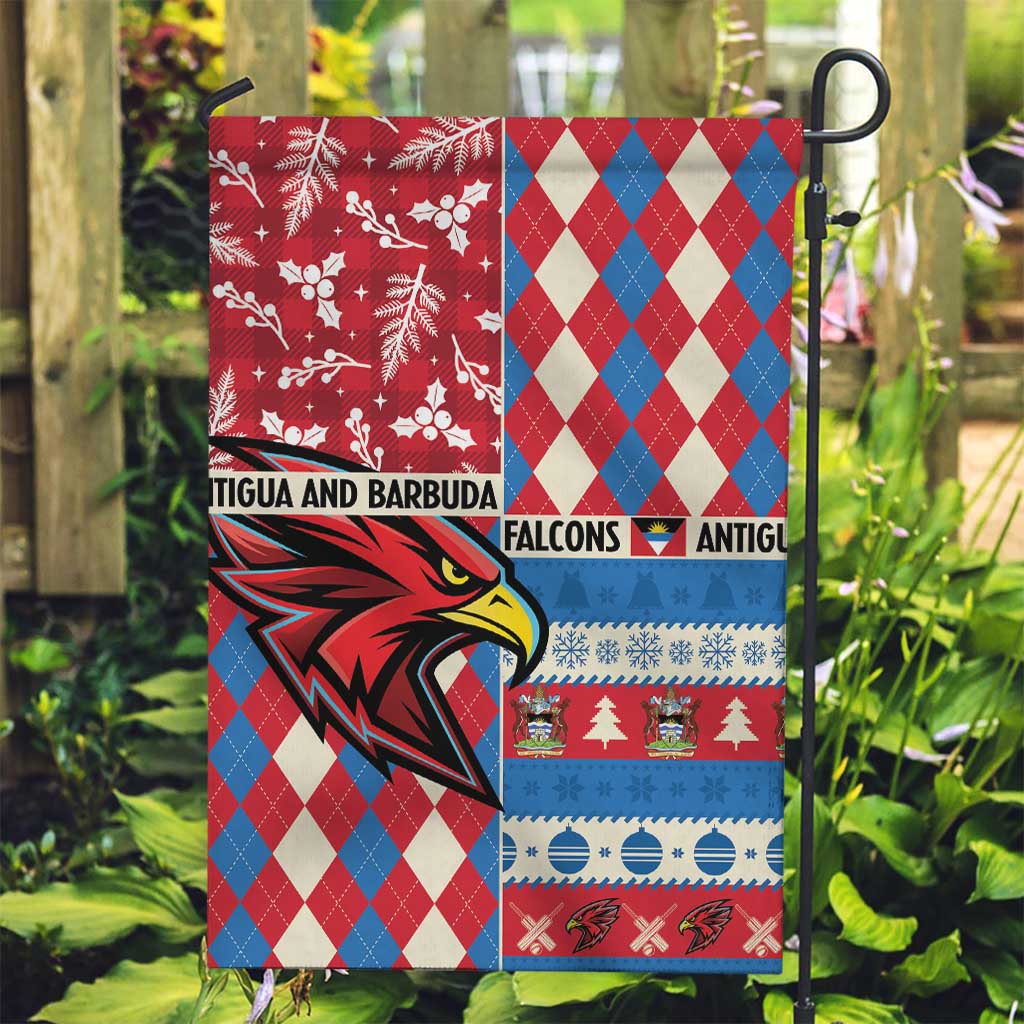 Antigua & Barbuda Cricket Christmas Garden Flag Merry Xmas Falcons - Wonder Print Shop