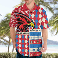 Personalized Antigua & Barbuda Cricket Christmas Hawaiian Shirt Merry Xmas Falcons - Wonder Print Shop
