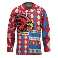 Personalized Antigua & Barbuda Cricket Christmas Hockey Jersey Merry Xmas Falcons - Wonder Print Shop