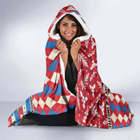 Antigua & Barbuda Cricket Christmas Hooded Blanket Merry Xmas Falcons - Wonder Print Shop