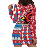 Personalized Antigua & Barbuda Cricket Christmas Hoodie Dress Merry Xmas Falcons - Wonder Print Shop