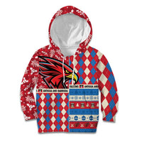 Personalized Antigua & Barbuda Cricket Christmas Kid Hoodie Merry Xmas Falcons - Wonder Print Shop