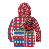 Personalized Antigua & Barbuda Cricket Christmas Kid Hoodie Merry Xmas Falcons - Wonder Print Shop