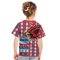 Personalized Antigua & Barbuda Cricket Christmas Kid T Shirt Merry Xmas Falcons - Wonder Print Shop