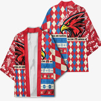 Personalized Antigua & Barbuda Cricket Christmas Kimono Merry Xmas Falcons - Wonder Print Shop