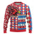 Personalized Antigua and Barbuda Cricket Christmas Ugly Christmas Sweater Merry Xmas Falcons - Wonder Print Shop