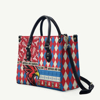 Antigua & Barbuda Cricket Christmas Leather Bag Merry Xmas Falcons - Wonder Print Shop