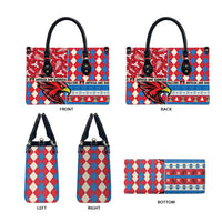 Antigua & Barbuda Cricket Christmas Leather Bag Merry Xmas Falcons - Wonder Print Shop