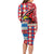 Personalized Antigua & Barbuda Cricket Christmas Long Sleeve Bodycon Dress Merry Xmas Falcons - Wonder Print Shop