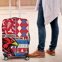Antigua & Barbuda Cricket Christmas Luggage Cover Merry Xmas Falcons - Wonder Print Shop