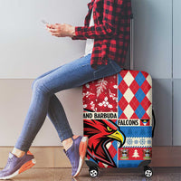 Antigua & Barbuda Cricket Christmas Luggage Cover Merry Xmas Falcons - Wonder Print Shop