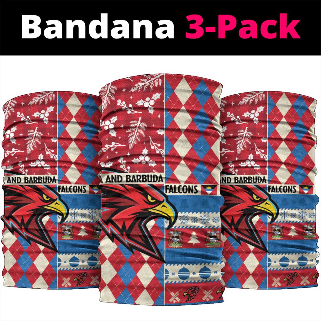 Antigua & Barbuda Cricket Christmas Neck Gaiter Merry Xmas Falcons - Wonder Print Shop