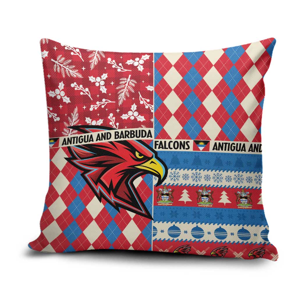 Antigua & Barbuda Cricket Christmas Pillow Cover Merry Xmas Falcons - Wonder Print Shop