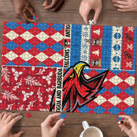 Antigua & Barbuda Cricket Christmas Puzzle Merry Xmas Falcons - Wonder Print Shop
