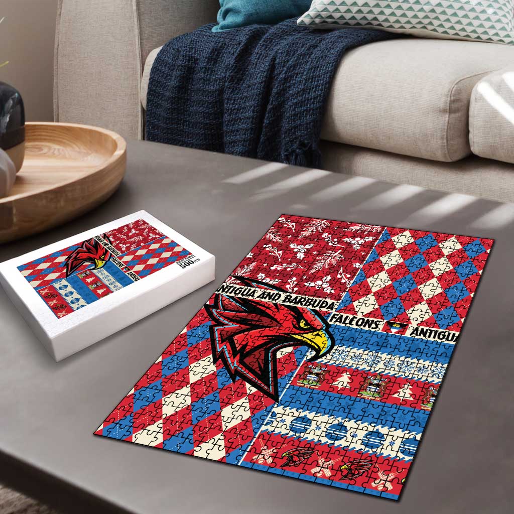 Antigua & Barbuda Cricket Christmas Puzzle Merry Xmas Falcons - Wonder Print Shop