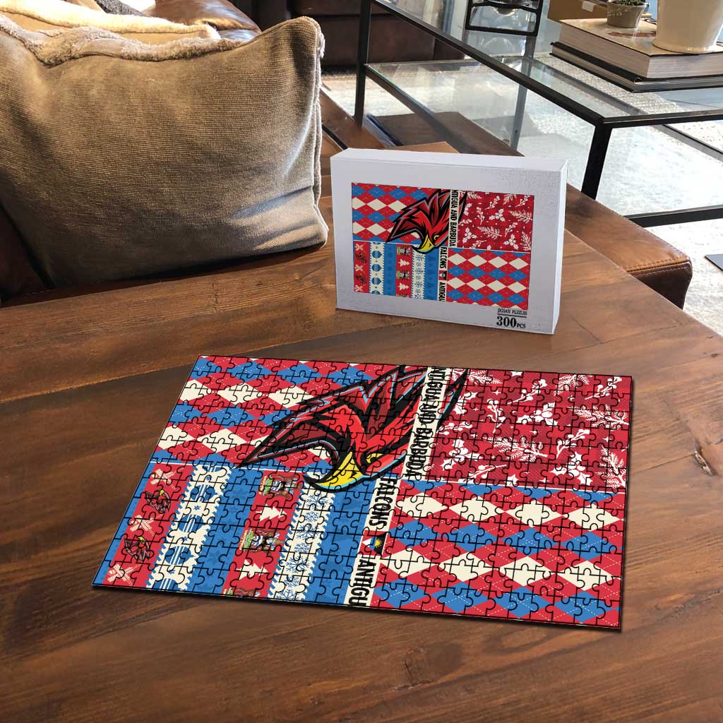 Antigua & Barbuda Cricket Christmas Puzzle Merry Xmas Falcons - Wonder Print Shop